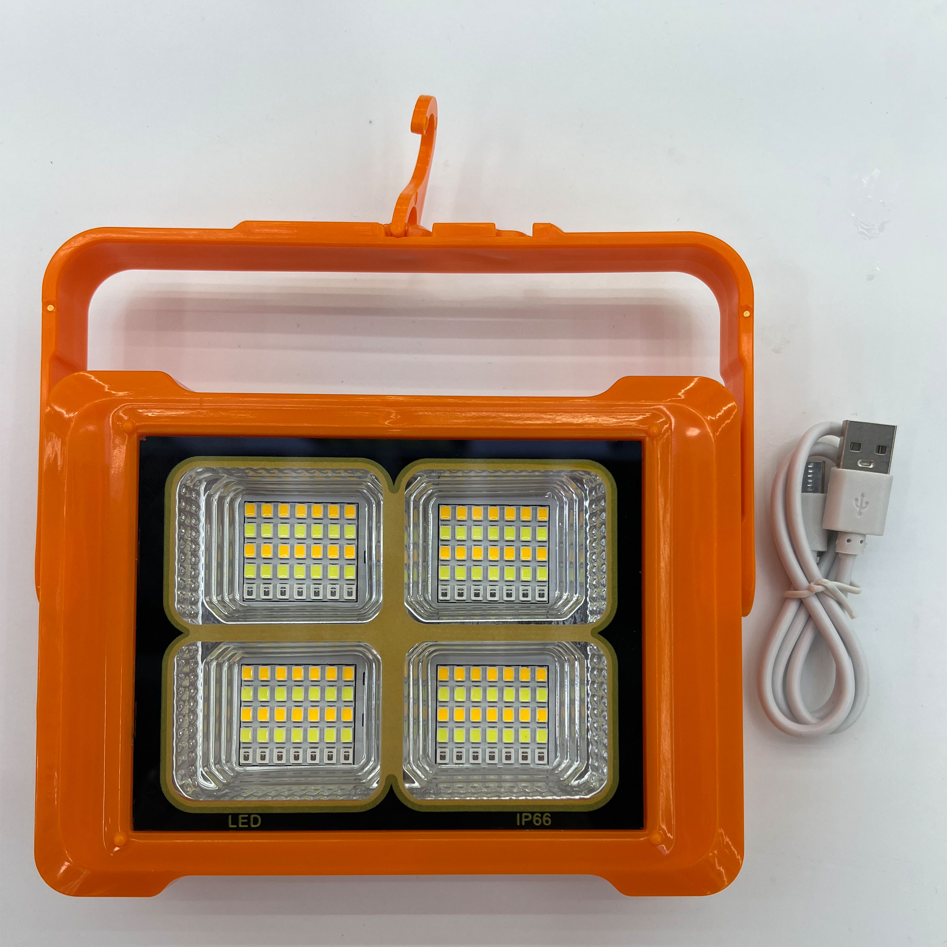 New solar floodlight, work light, portable flashlight, emergency outdoor LED camping light, 360° stand Application Scenario