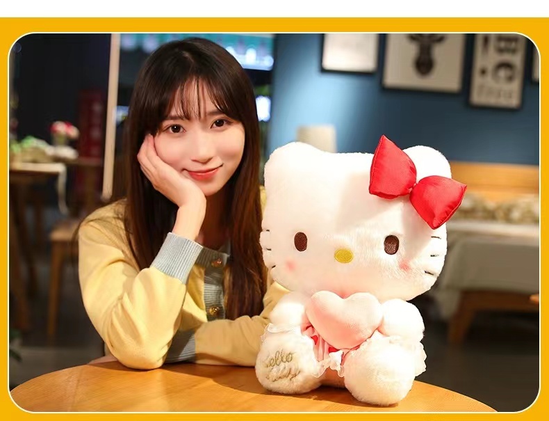 hellokitty公仔毛绒玩具可爱洛丽塔kt猫咪安抚玩偶娃娃生日礼物女秀绒玩具跨境批发详情6