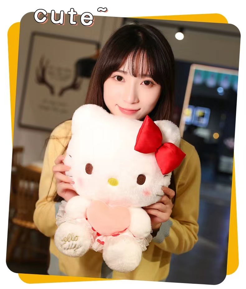 hellokitty公仔毛绒玩具可爱洛丽塔kt猫咪安抚玩偶娃娃生日礼物女秀绒玩具跨境批发详情8