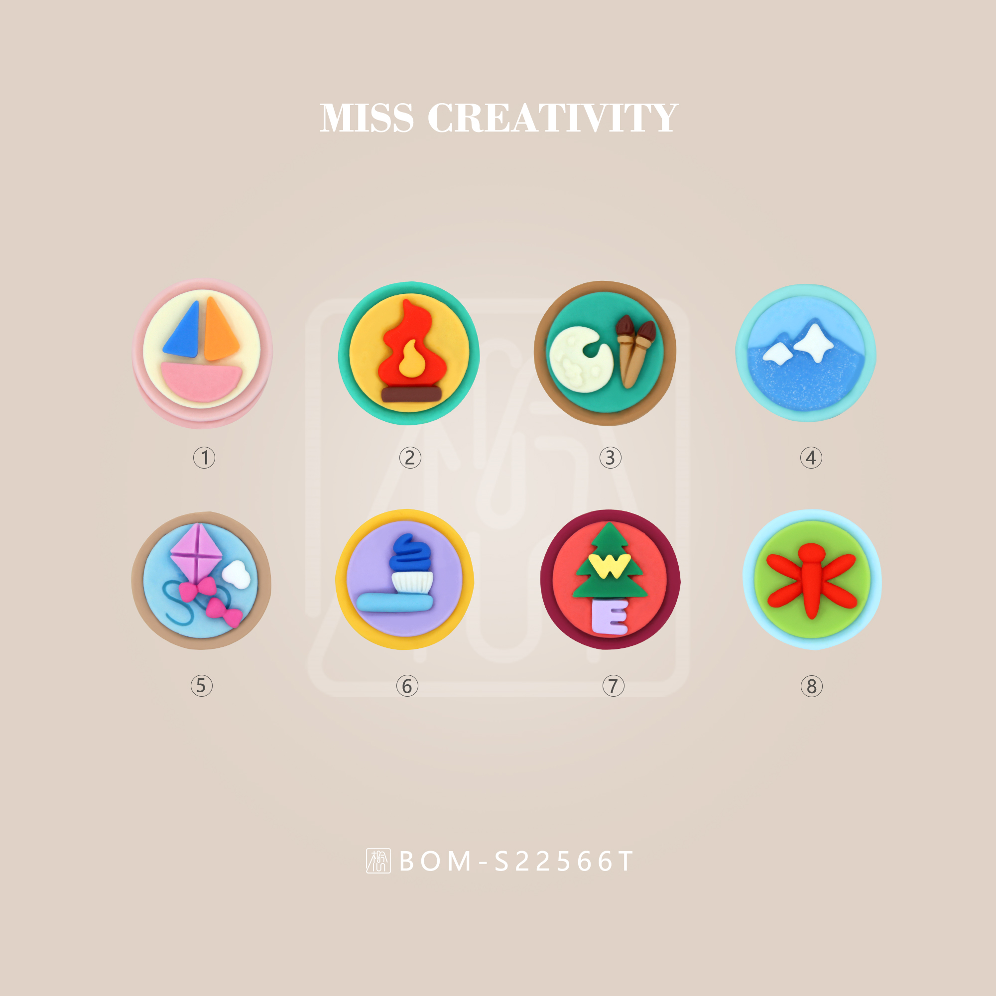 DIY feeling handmade: miss creative accessories, refrigerator magnets, resin accessories, mobile phone case accessories 22566
