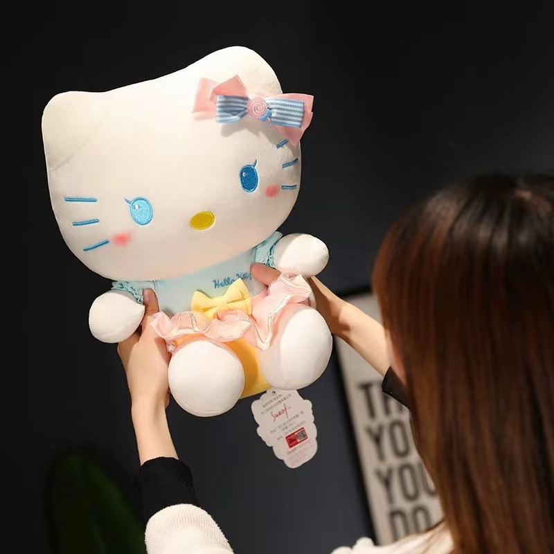 hello kitty公仔玩偶凯蒂猫毛绒玩具哈喽kt娃娃holle女孩生日礼物