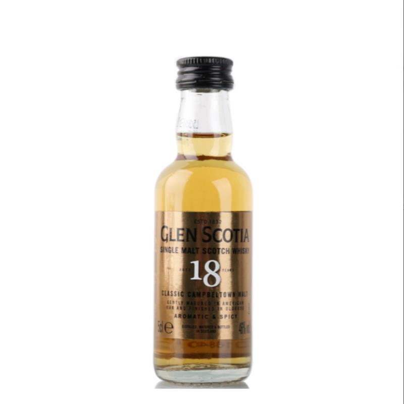 英国苏格兰罗曼湖 格兰帝18年单一麦芽威士忌50ml 46%vol图
