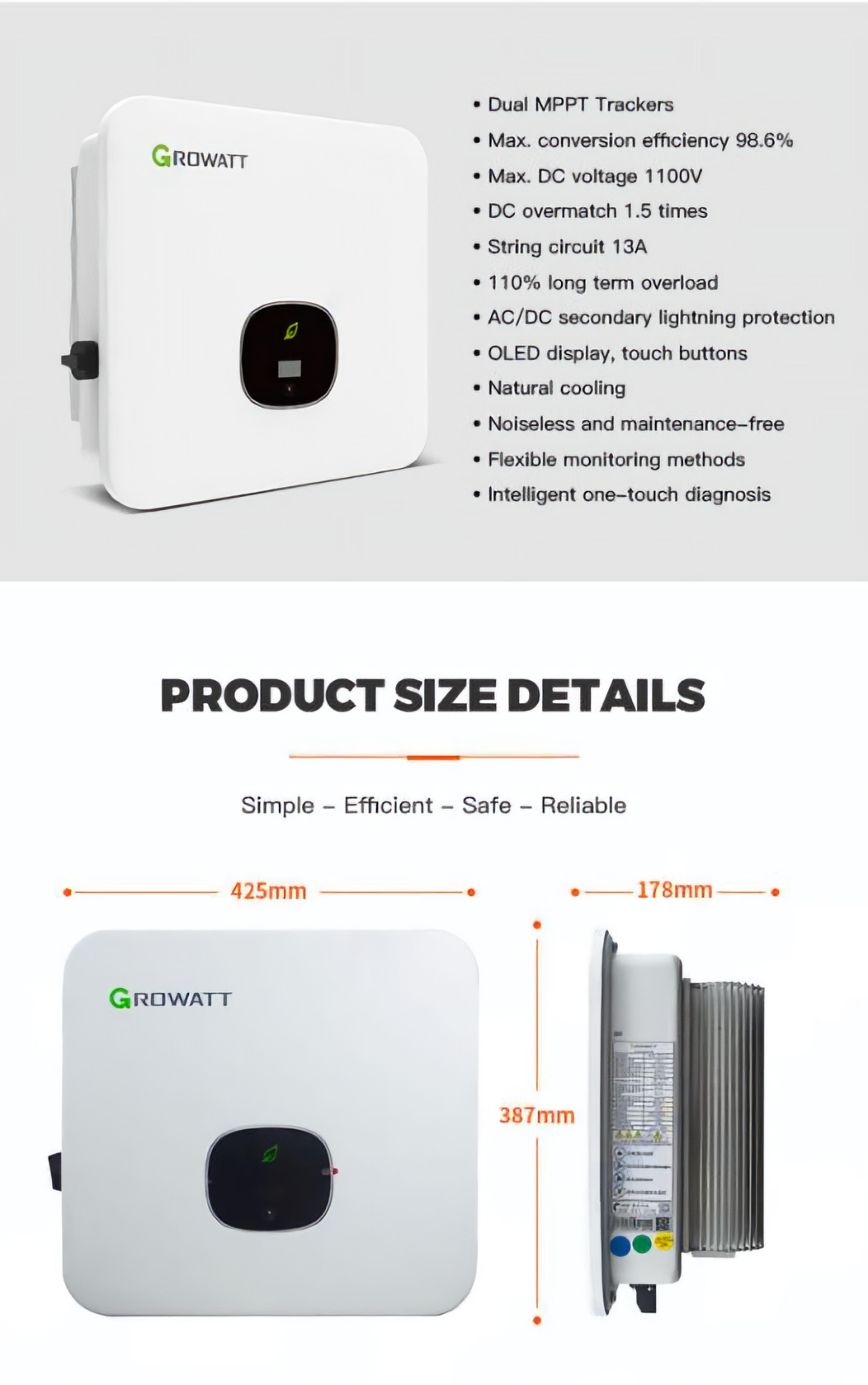 Growatt Off-Grid Pv Inverter 3000W-5000W Wholesale details Picture
