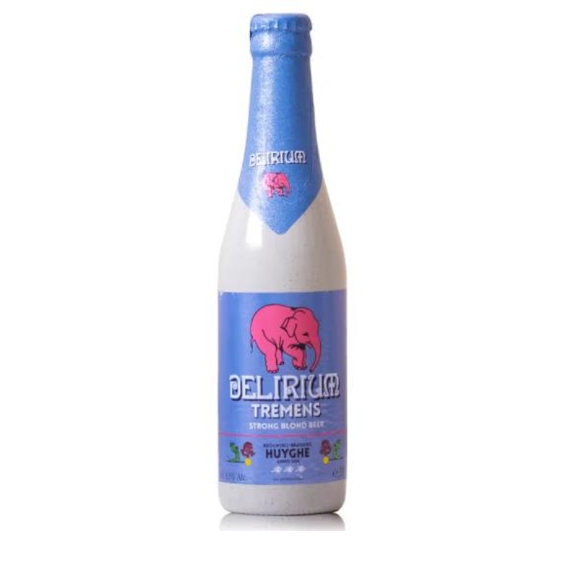 比利时 粉象Delirium 原装进口啤酒 浅粉象精酿啤酒330ml 24瓶/箱