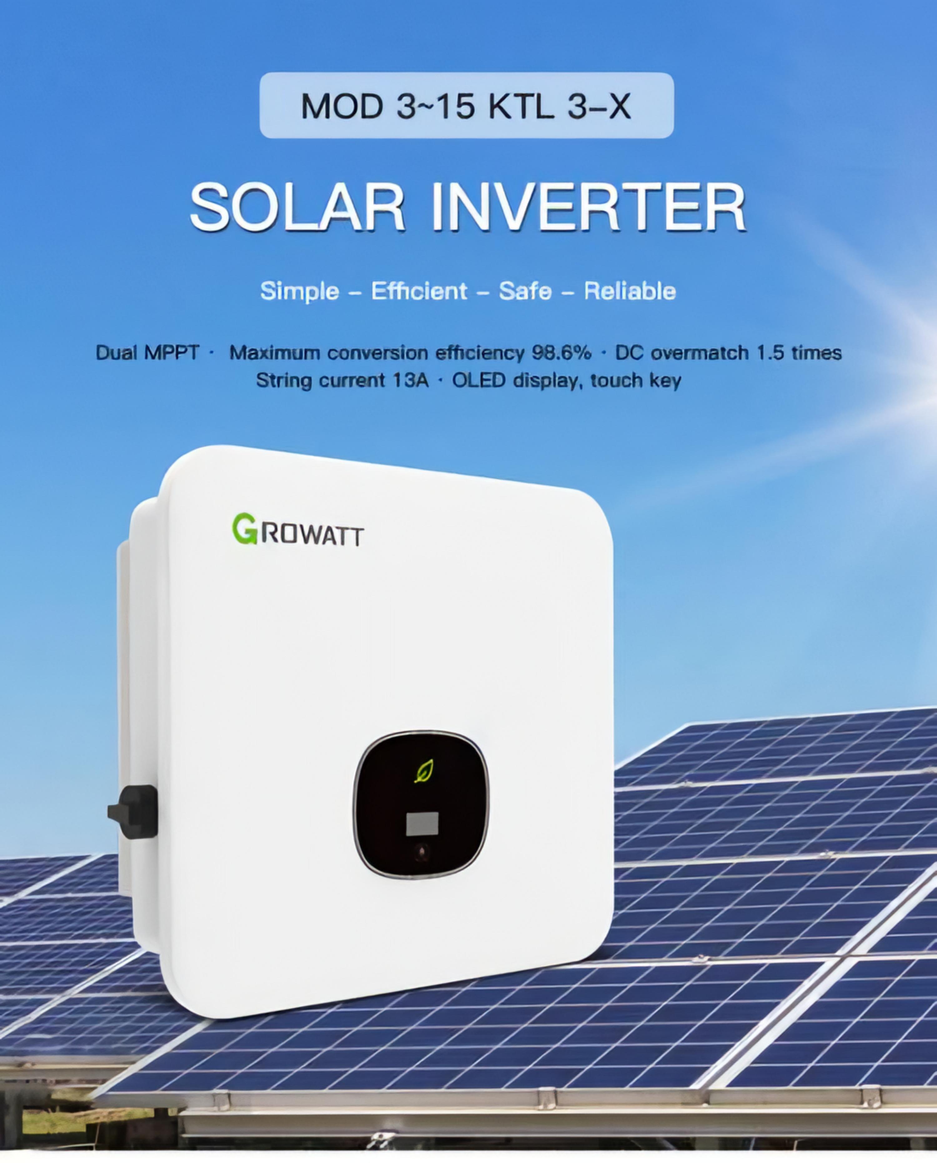 Growatt Grid-Connected Pv Inverter 10Kw Household Pv Inverter details Picture