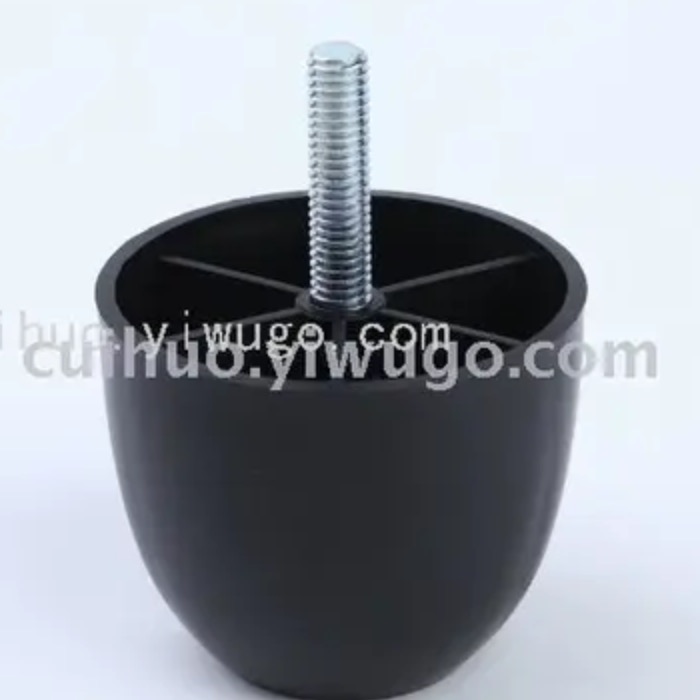 直销配件沙发脚 黑色圆形家具脚 家具配件沙发脚垫