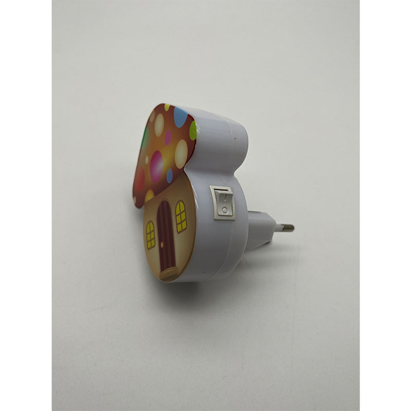 QL-506 Creative Design Switch-shaped mushroom LED night light for sleeping corridor bedroom mom with British standard Specification image