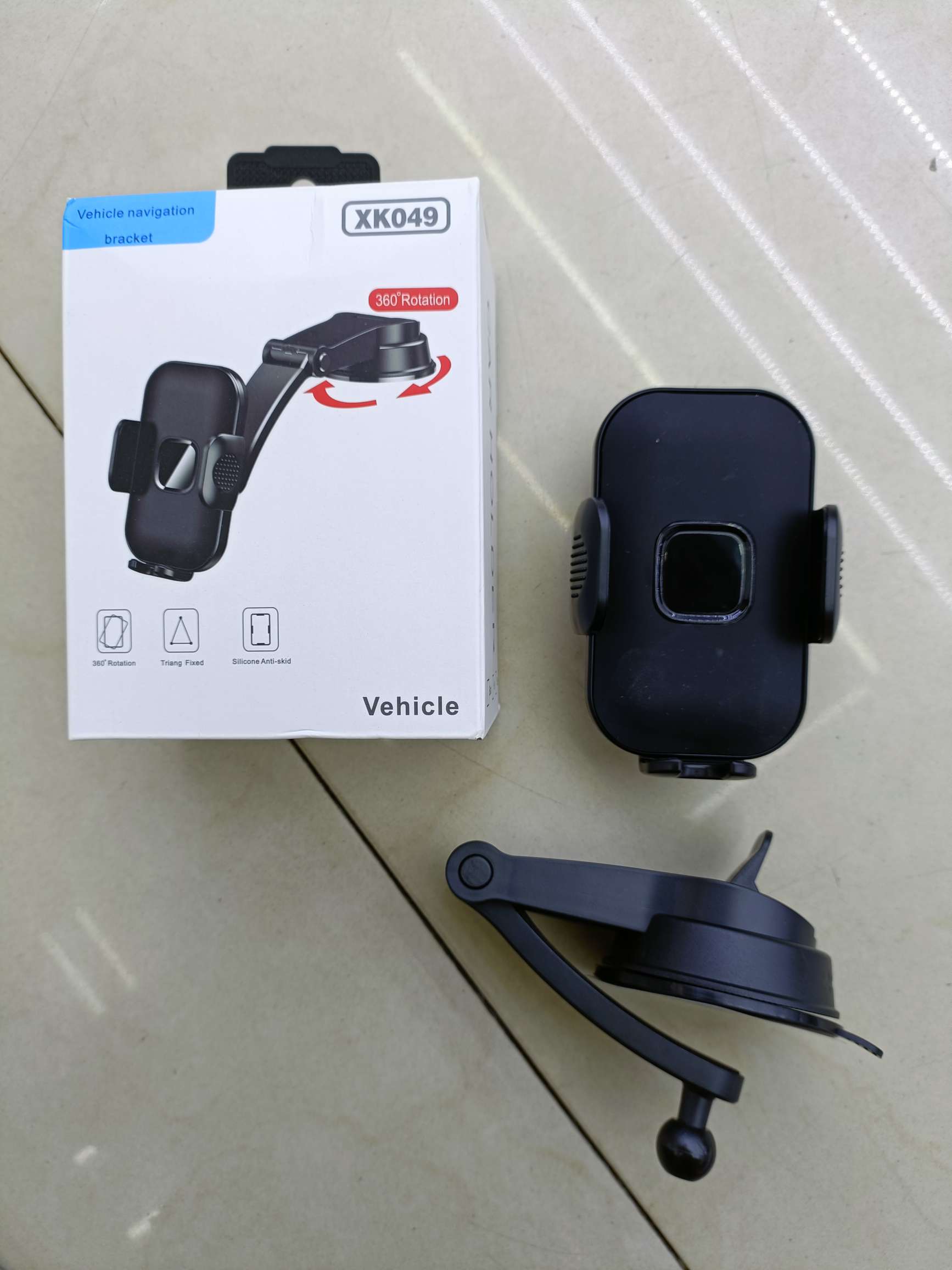 镜面齿轮自动锁夹头配旋转弯管底座/硅胶镜面齿轮自动锁夹头配旋转弯管底座 手机支架 车载支架 吸盘支架详情图7