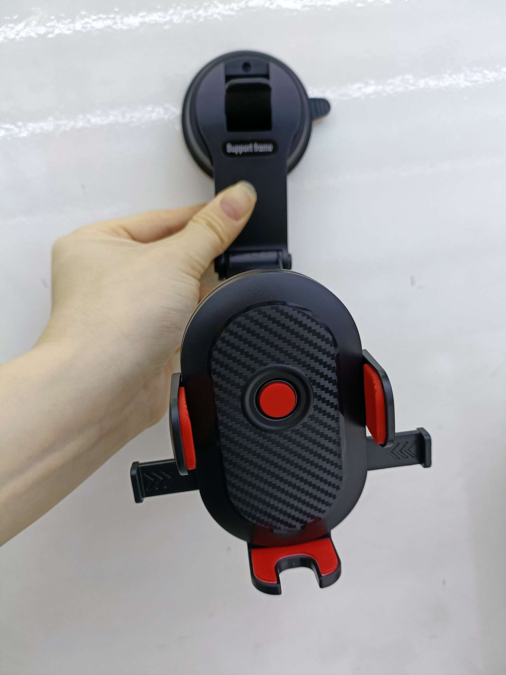 弯管吸盘底座/车载支架/手机支架白底实物图