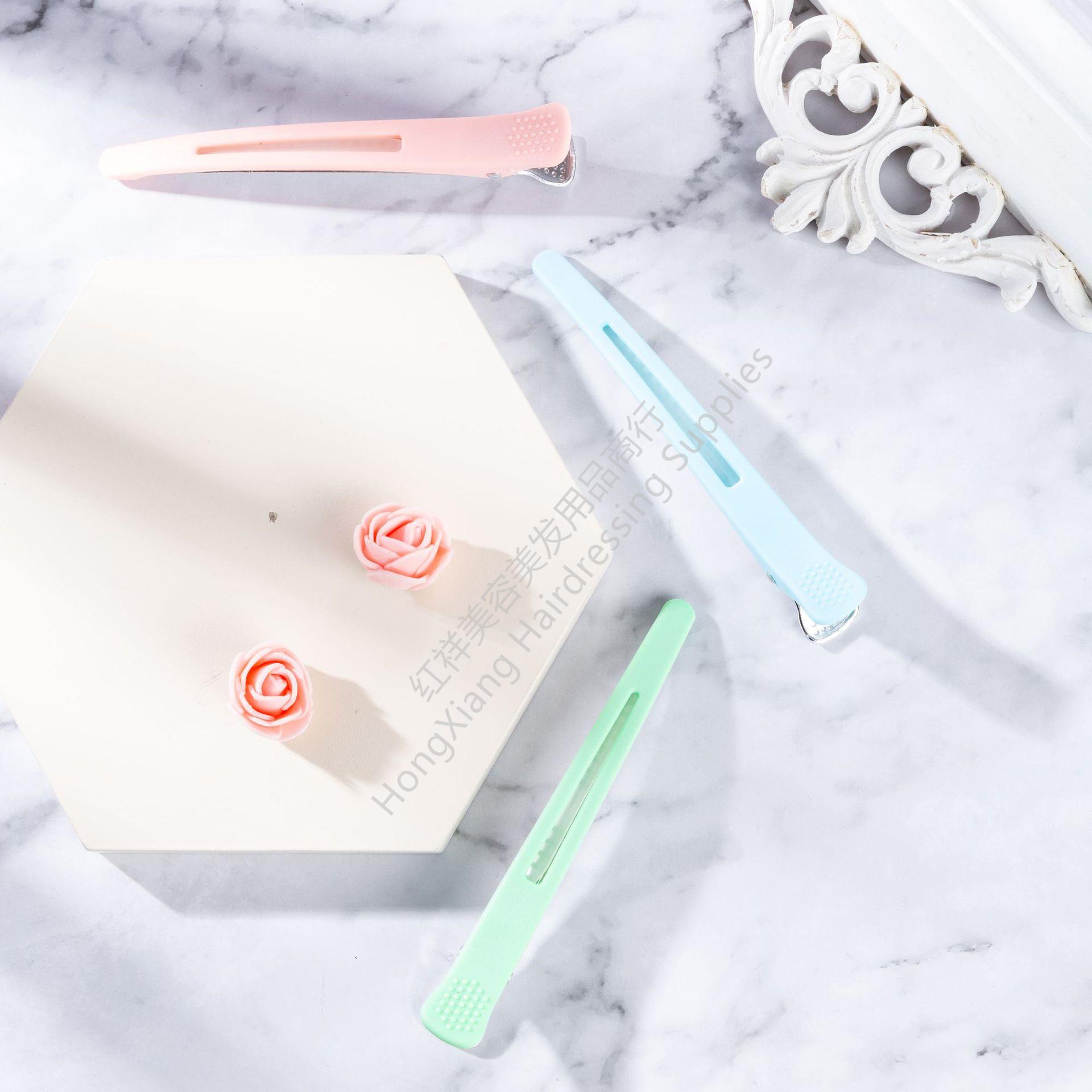 直销/理发店/糖果鸭嘴/无痕夹/发廊剪发/一字夹/夹刘海/夹发型/定位夹细节图