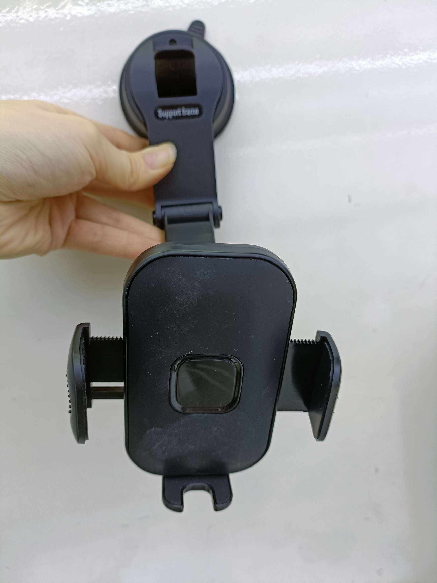 镜面齿轮自动锁夹头配旋转弯管底座/硅胶镜面齿轮自动锁夹头配旋转弯管底座 手机支架 车载支架 吸盘支架详情图14