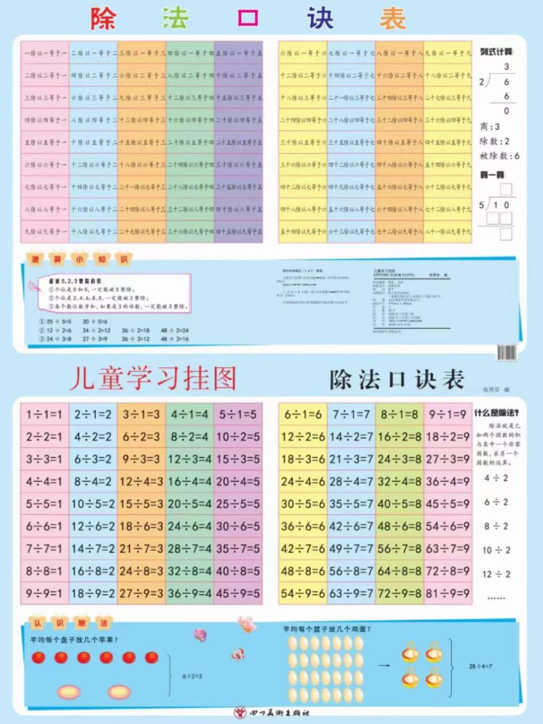 桌卡 课桌垫 乘法口决 字母拼音 详情图4