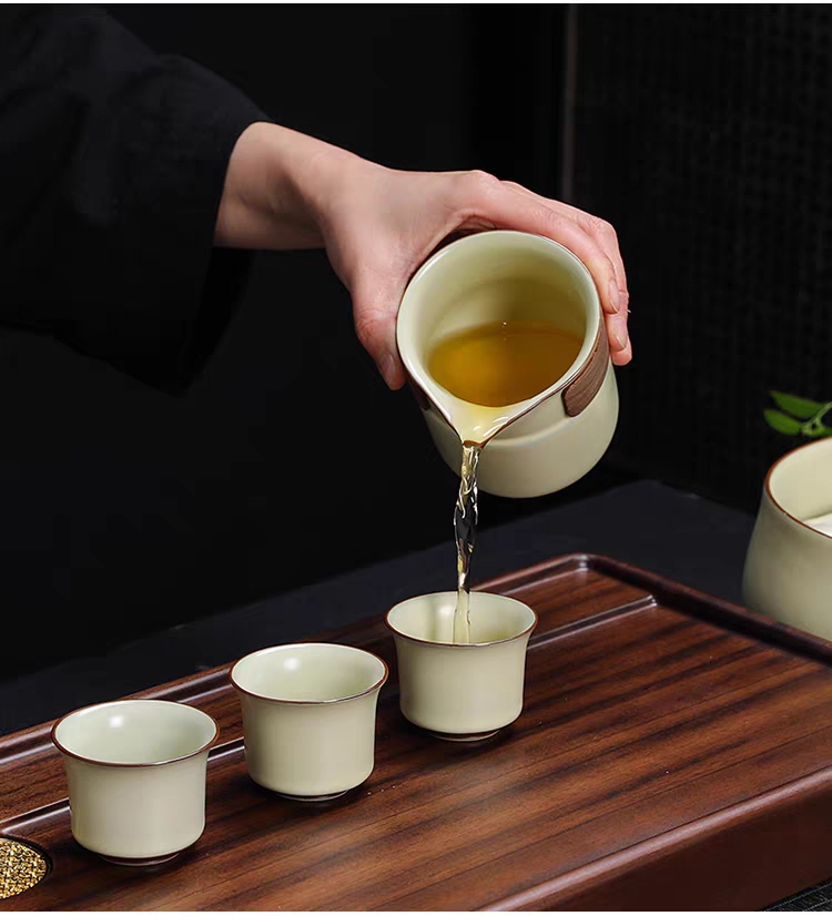 14头汝窑茶具套装手绘古青瓷茶具详情15