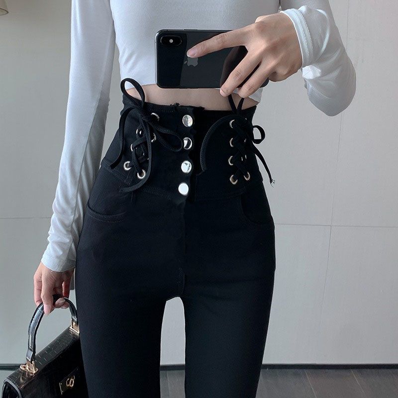 2023 Spring New Temperament High-Waisted Leggings Women's Autumn Small Feet Slim Slim Skinny Pencil Long Pants Item Picture