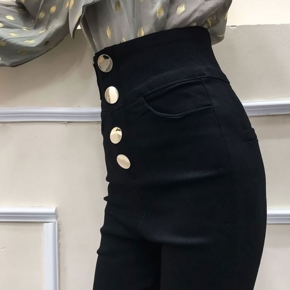 2023 Spring And Autumn Net Red Magic Pants High Waist Slim Elastic Small Foot Pencil Pants Hong Kong Taste Leggings For Women To Wear Application Scenario