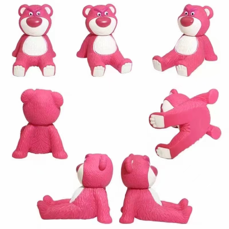 Strawberry Bear Stand Cute Cartoon Mobile Phone Navigation Stand Network Red Decoration Decoration Increased Upgrade Lazy Desktop Stand Application Scenario