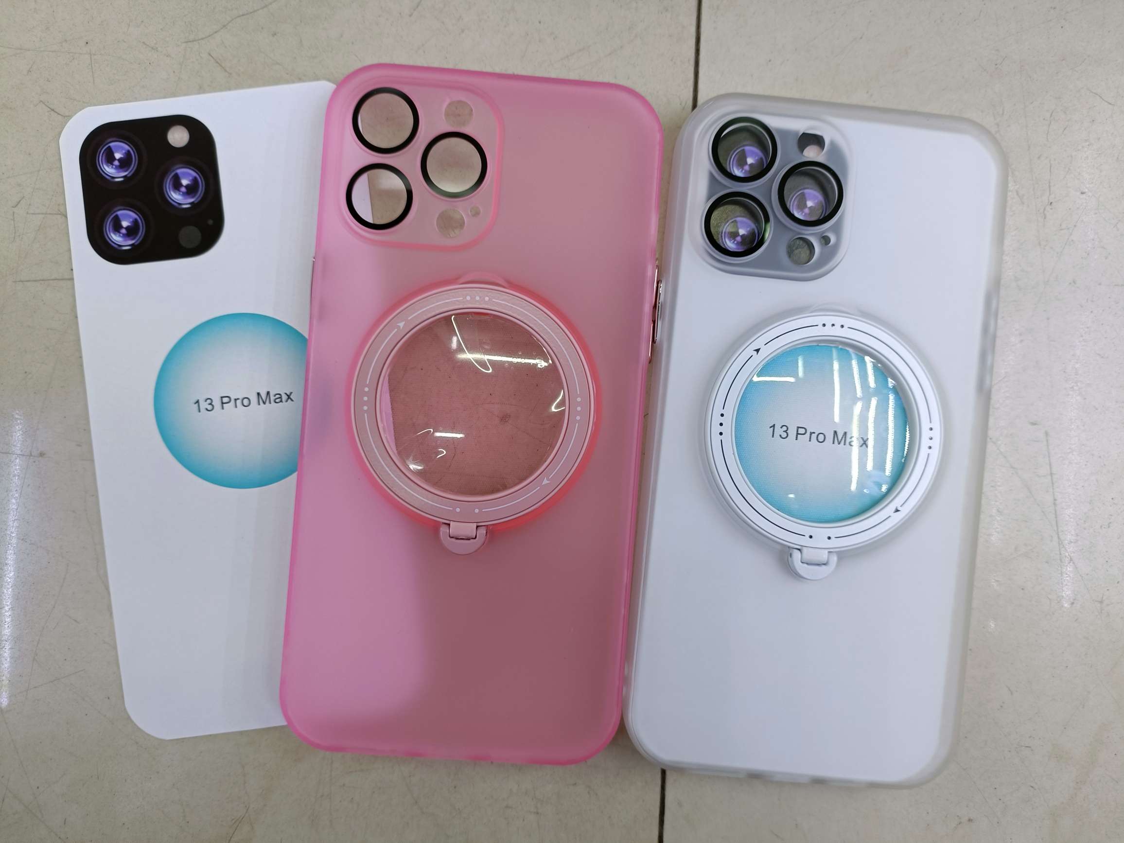 Shading magnetic stand lens film transparent shell electroplated buttons