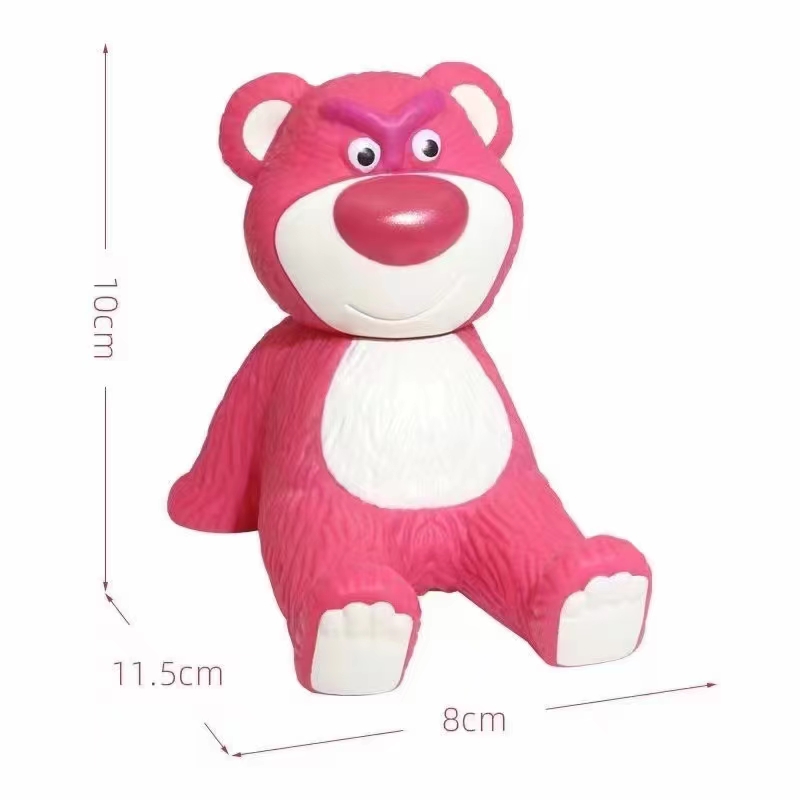Strawberry Bear Stand Cute Cartoon Mobile Phone Navigation Stand Network Red Decoration Decoration Increased Upgrade Lazy Desktop Stand Specification drawing
