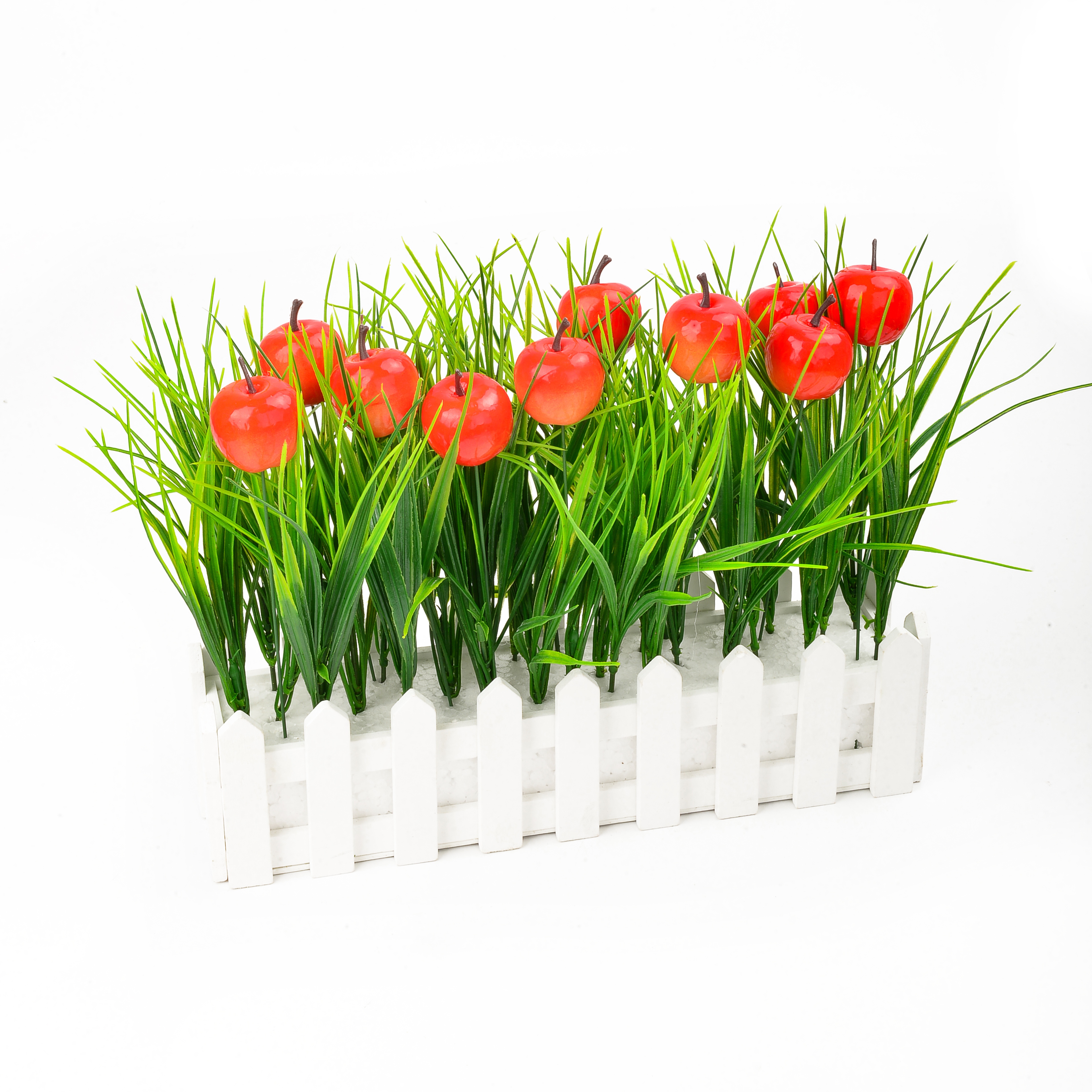 Simulation Of Red Apple Garden Plug-In Decorative Arts And Crafts Fruit Ornaments Gifts details Picture