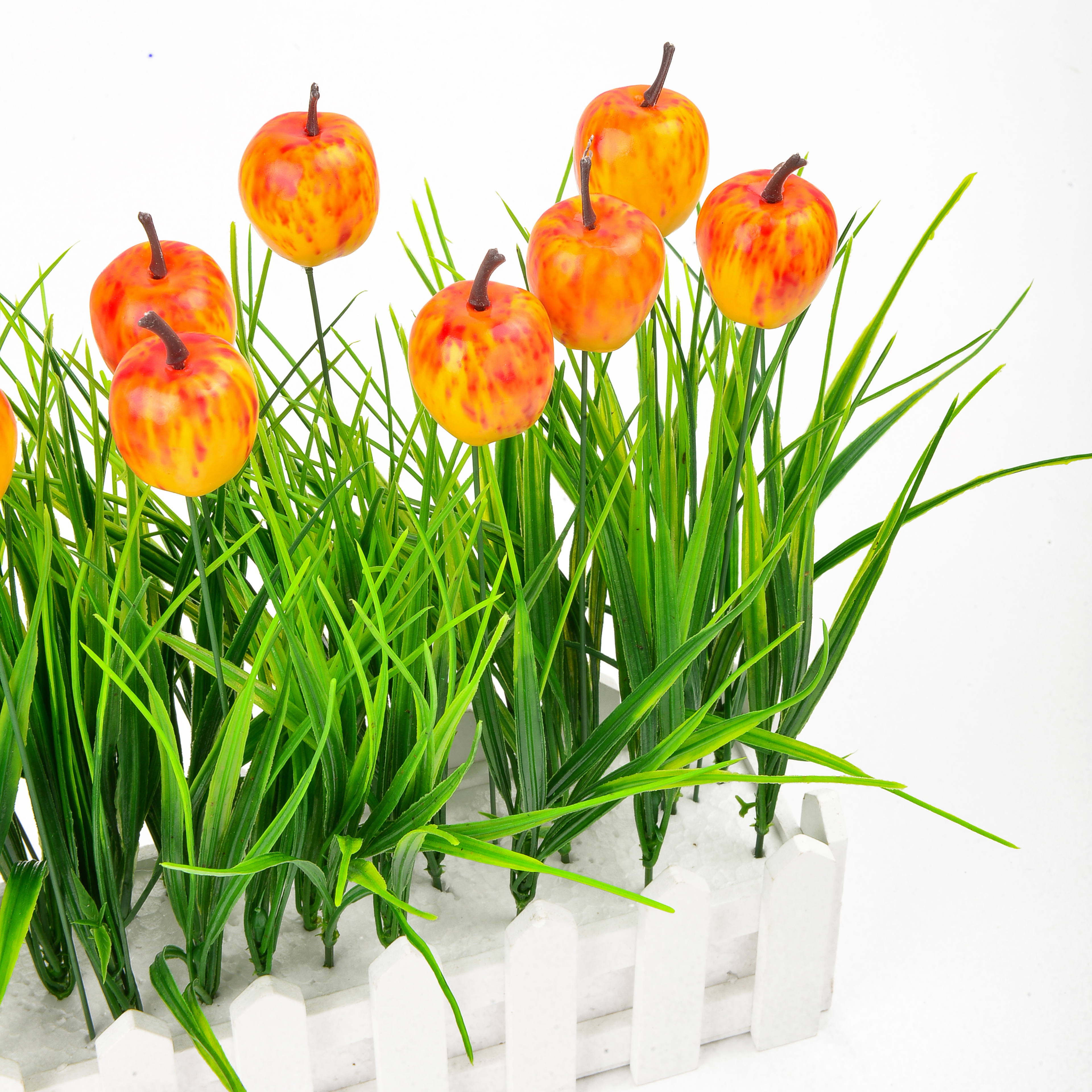 Simulation Yellow Apple Garden Plug-In Decorative Arts And Crafts Fruit Ornaments Gifts Specification drawing