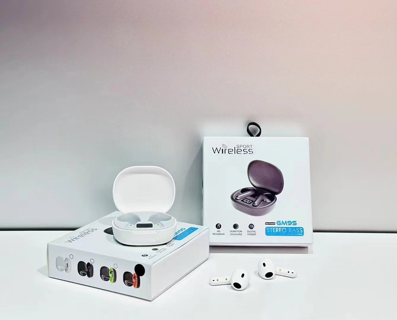 2023 New Wireless Bluetooth Headset Noise Reduction Without Delay Long Endurance Specification drawing