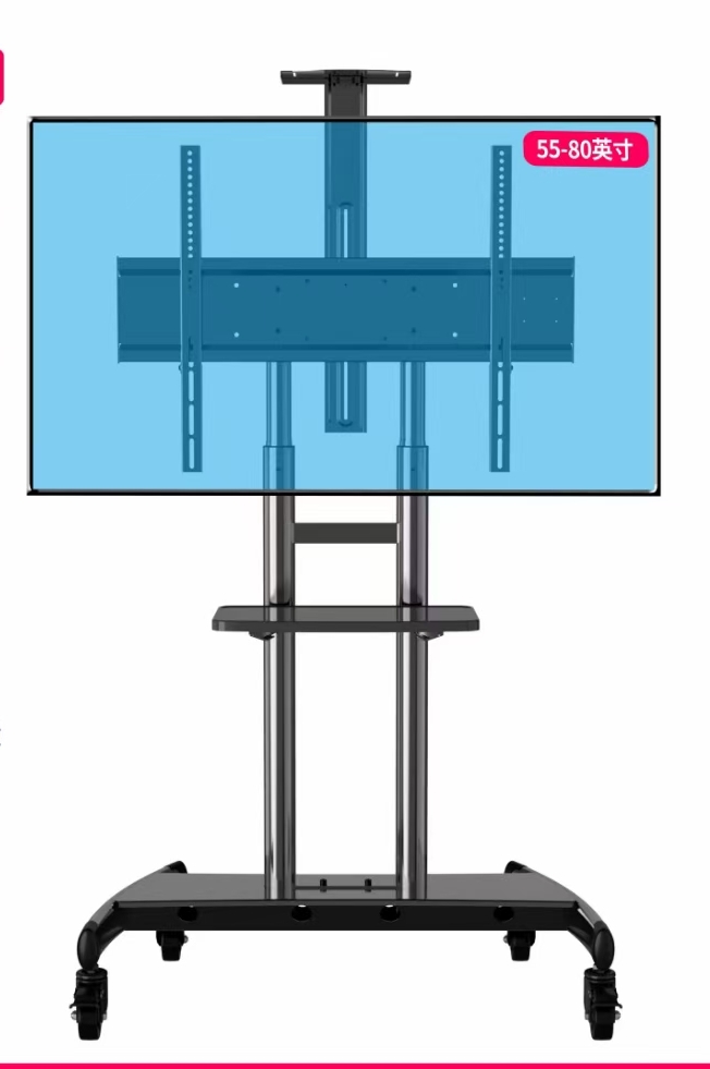 LCD TV stand, floor-standing universal bracket, movable display stand, universal hanging rack, trolley, wholesale for foreign trade, factory direct sales Specification image