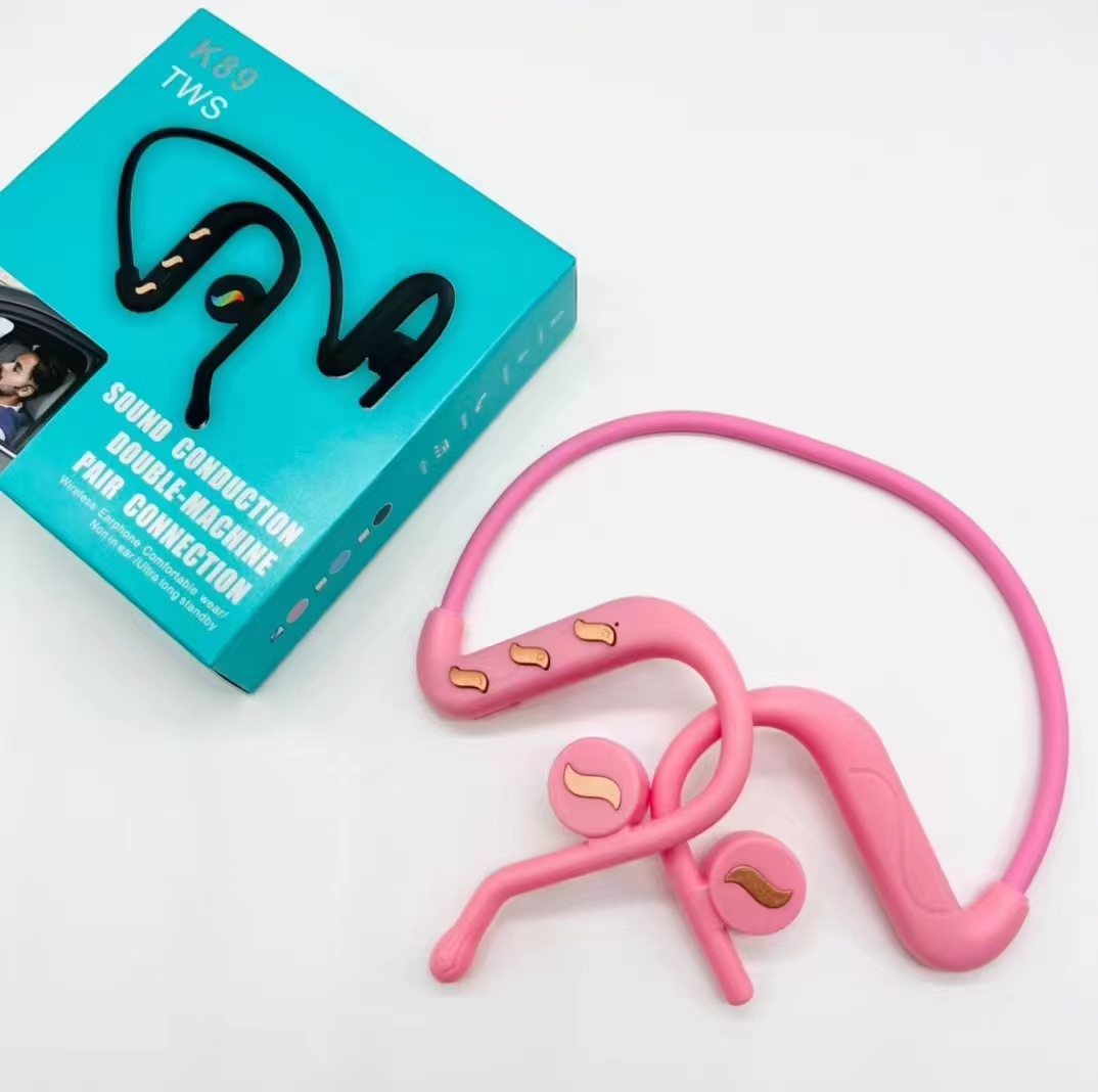 True Bone Conduction Bluetooth Earphone Non-Ear Air Sensing Wireless Sports Running Fitness Waterproof Sweat Hanging Ear details Picture