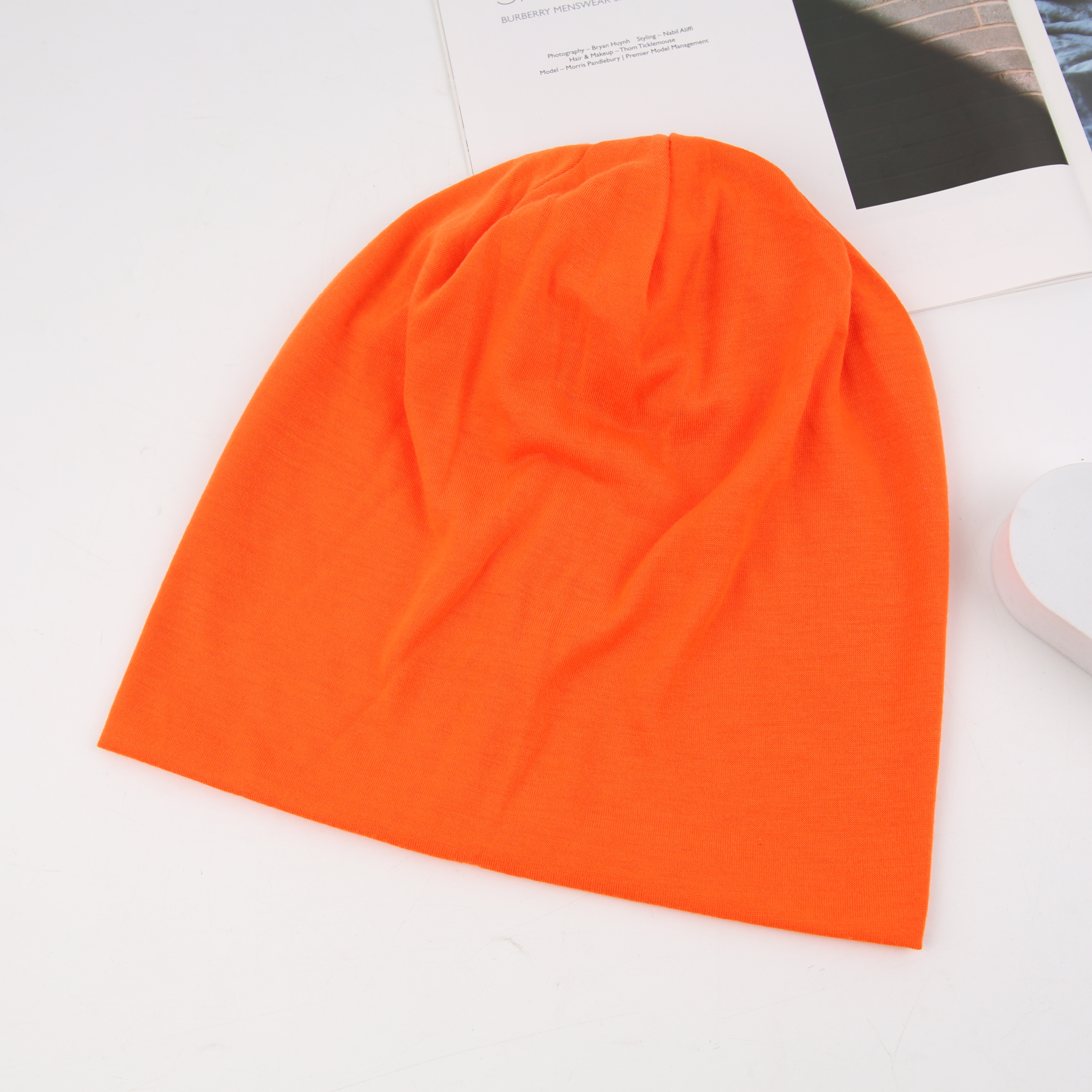 The popular "Moon Hat" in Korean style, the "Dui Dui hat", is a trendy and fashionable all-rounder for spring and autumn. It's a cold hat for women and a knitted bun hat. It's a macaron in multiple colors for winter Specification image