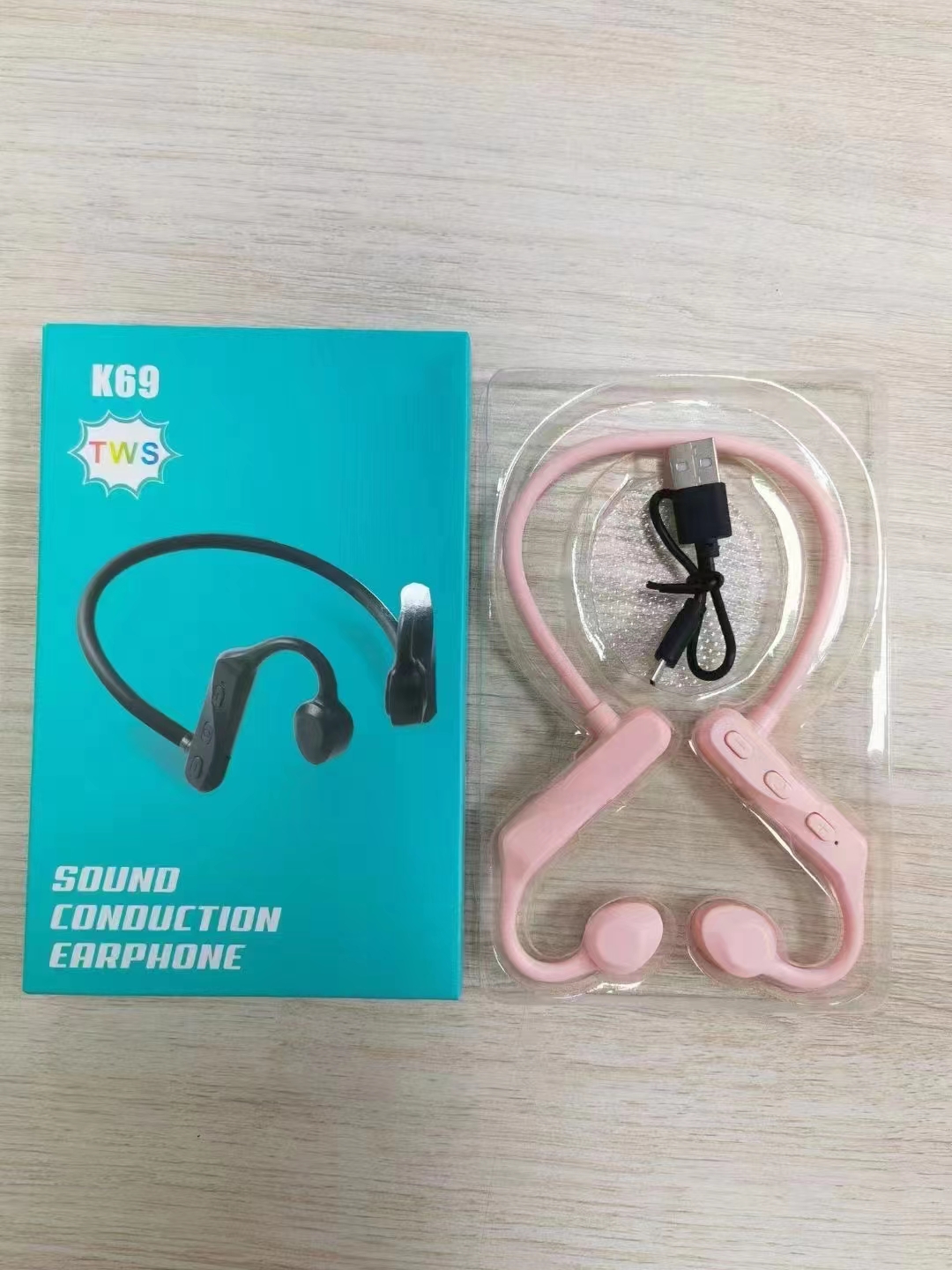 K69 True Bone Conduction Bluetooth Headset Sports Running Wireless Bone Sensing Ultra-Long Endurance Sports Ear Application Scenario