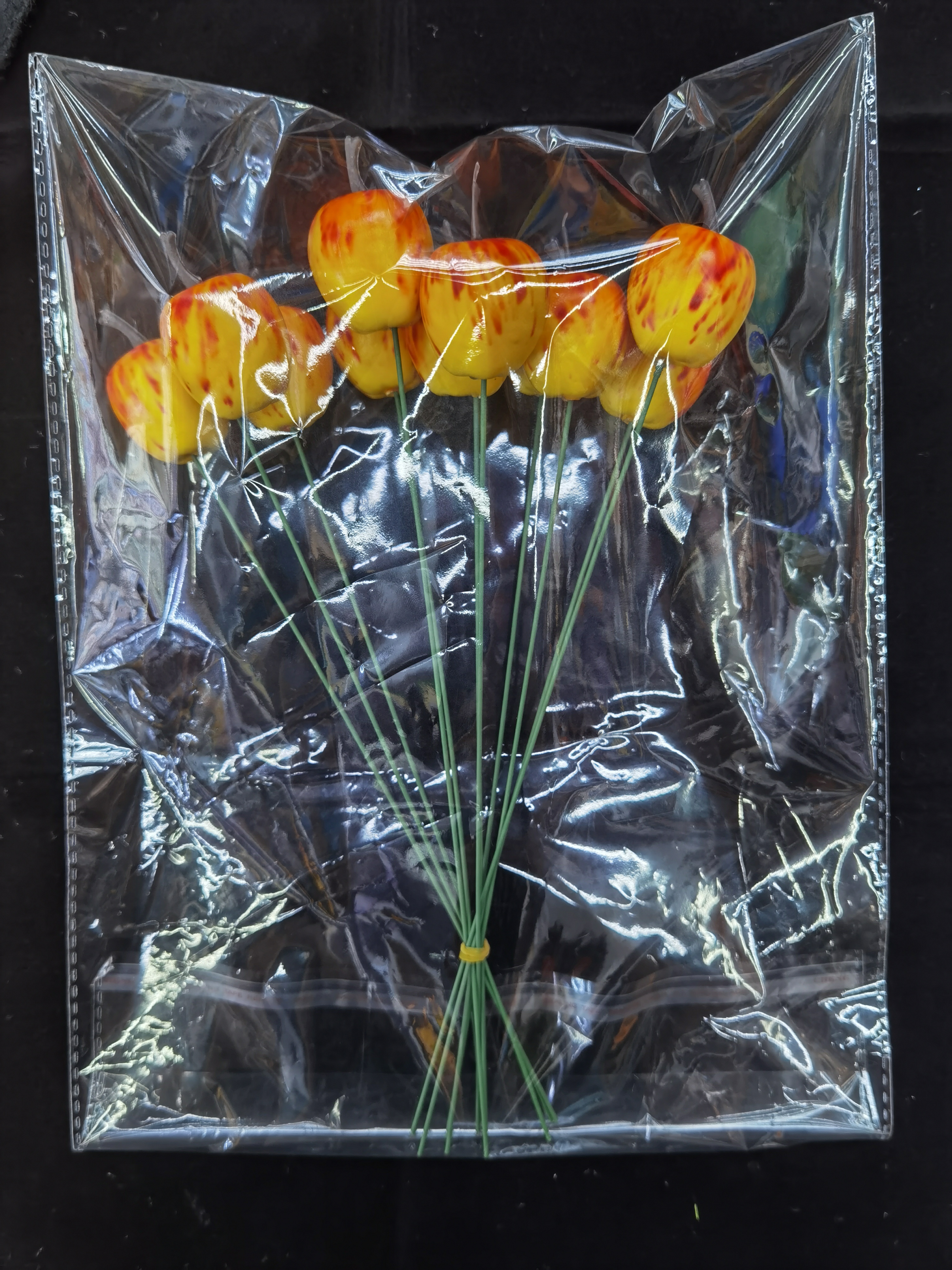 Simulation Yellow Apple Garden Plug-In Decorative Arts And Crafts Fruit Ornaments Gifts Application Scenario