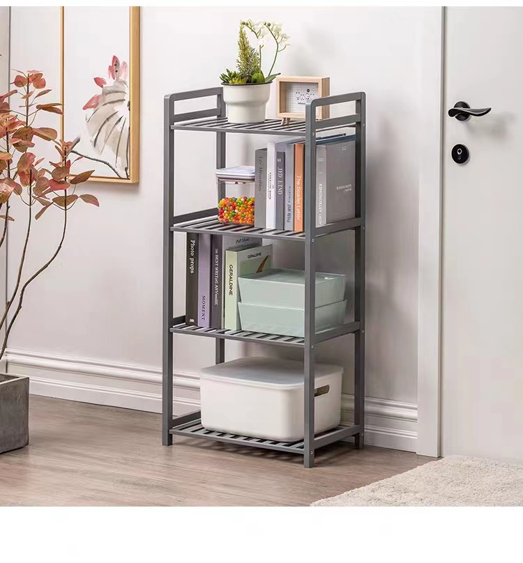 置物架落地客厅卧室多层收纳简易竹子收纳书架卫生间浴室储物架子详情13