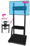 TV floor-standing stand, horizontal and vertical screen rotation, live broadcast projection, advertising, universal hanging rack, mobile wheeled trolley, wholesale for foreign trade, factory direct sales details Picture