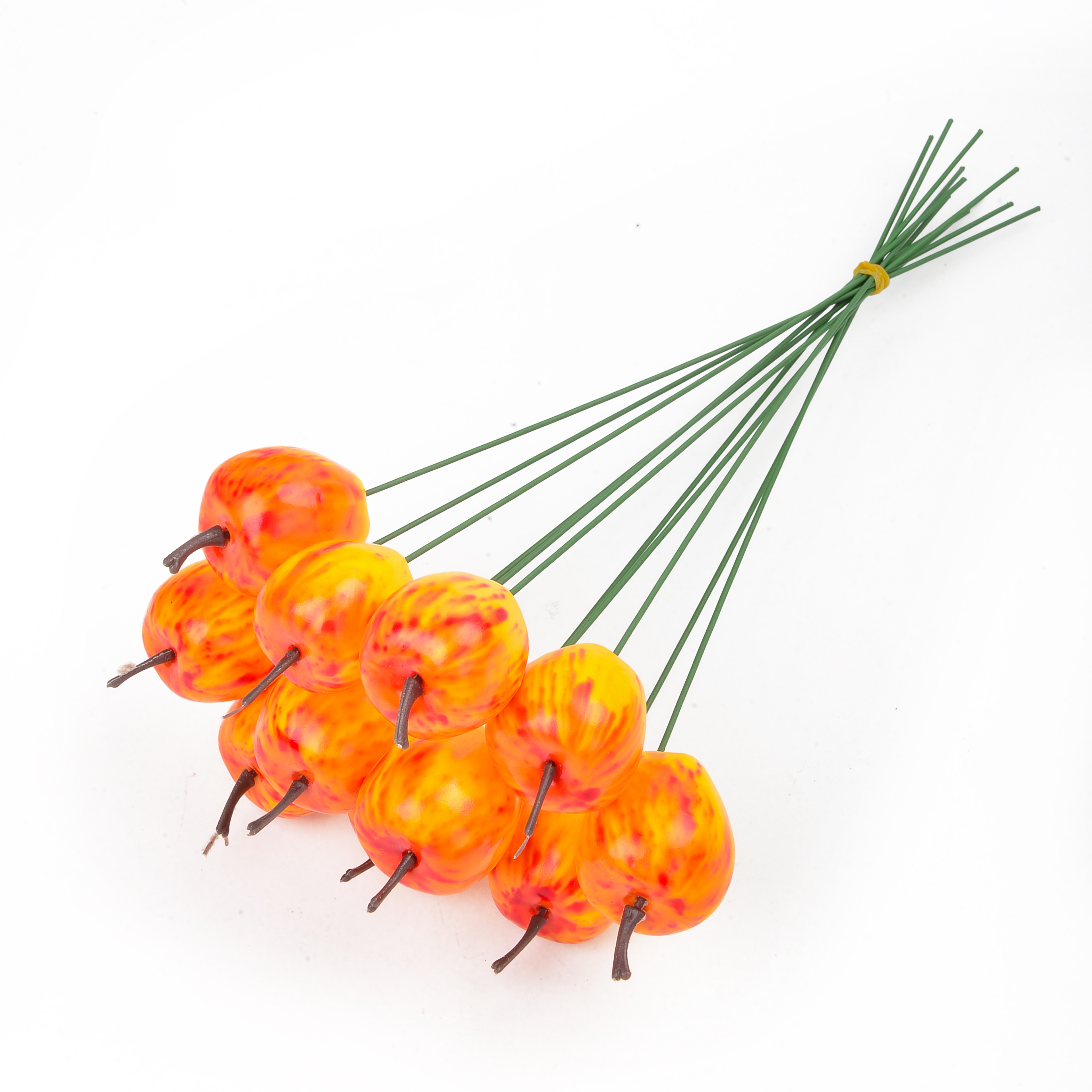 Simulation Yellow Apple Garden Plug-In Decorative Arts And Crafts Fruit Ornaments Gifts details Picture