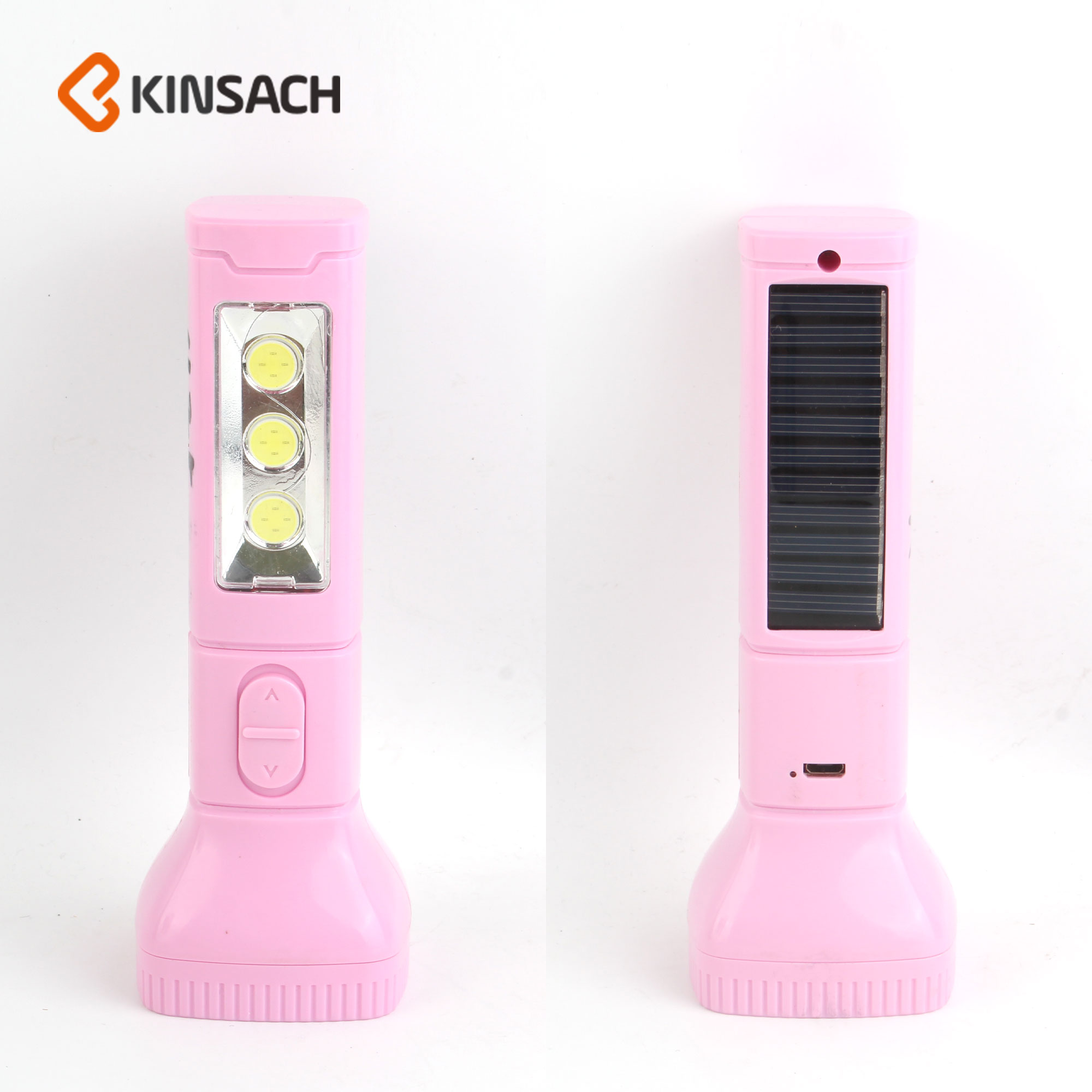 Rechargeable lithium battery single lamp beaded side lamp lamp Hand flashlight