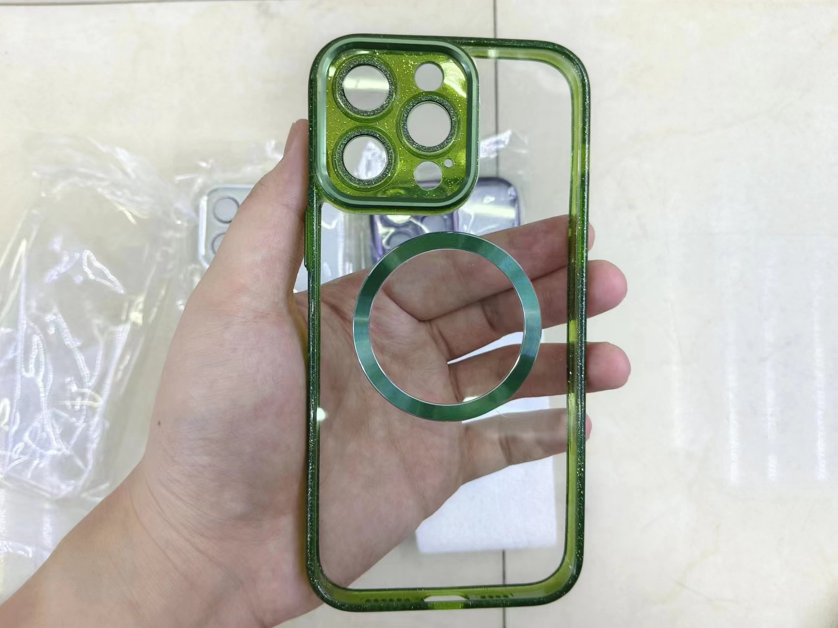 亚克力手机壳/磁吸手机壳/闪粉手机壳产品图