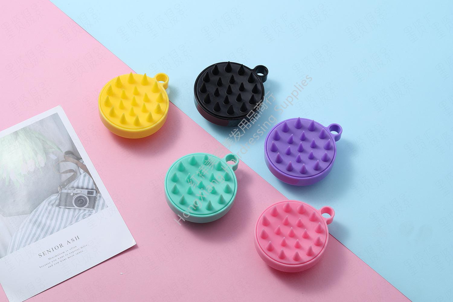 Soft silicone shampoo brush Salon Home Massage shampoo brush Clean scalp bath comb Hair tools