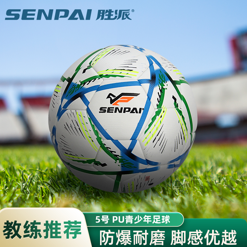 ShengPai LH-8323 Football 18 Pcs/CTN Size 5 PU Football Training Football 3 Colors full figure