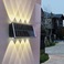 太阳能壁灯户外庭院灯家用防水景观灯别墅花园洗墙灯室外围墙壁灯 SD-8图