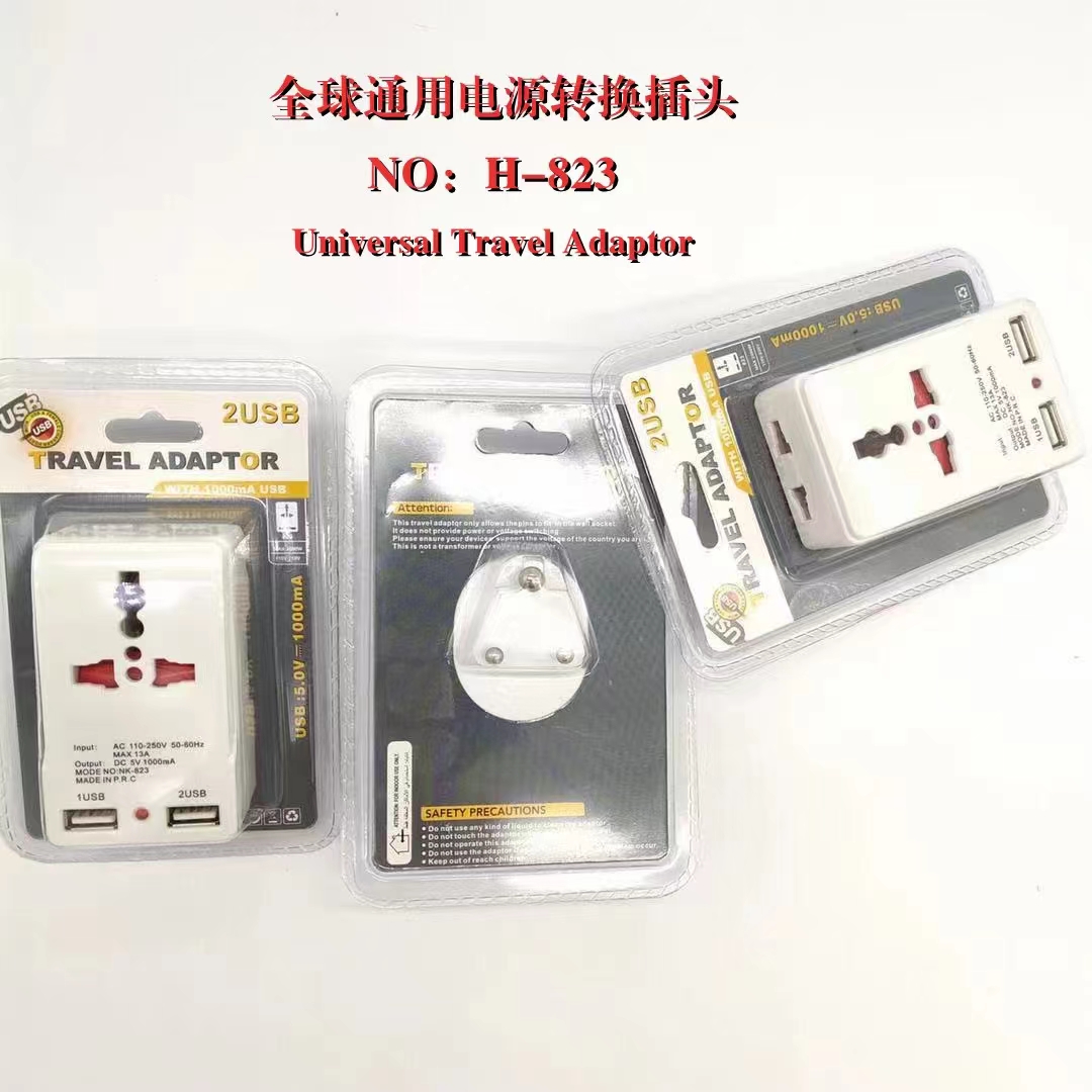 Travel Receptacle With Global Dual Usb Plug Conversion To British Gauge Conversion Plug Conversion Plug Item Picture