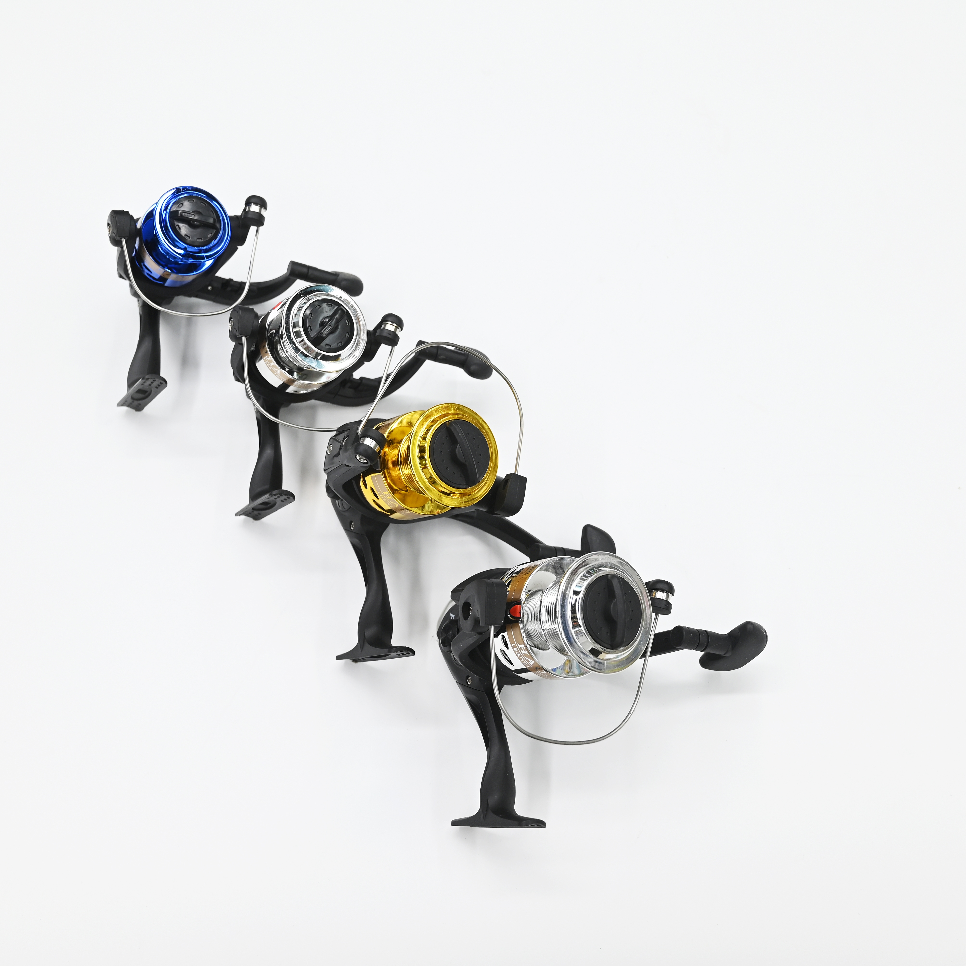 纺车轮钓鱼轮卷线轴钢头无间隙铝合金钓鱼轮