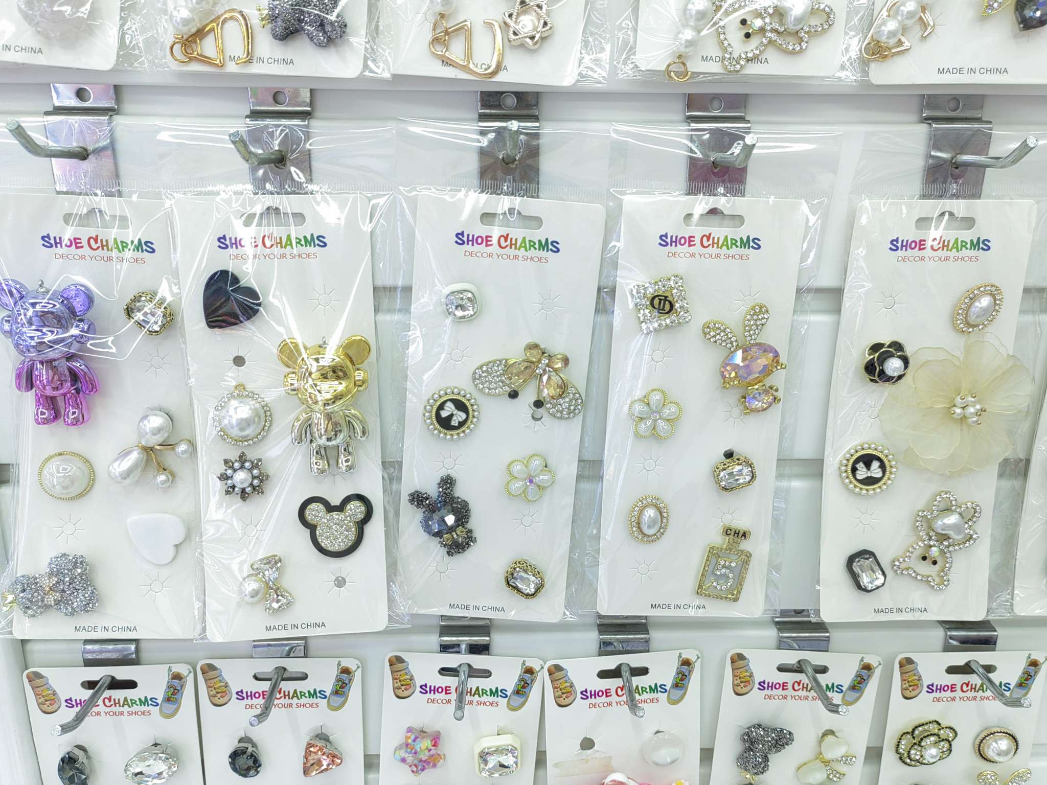 【富贵鞋扣】蒂姆闪钻新款沙滩鞋crocs洞洞鞋配饰鞋花装饰配件diy鞋扣详情图2