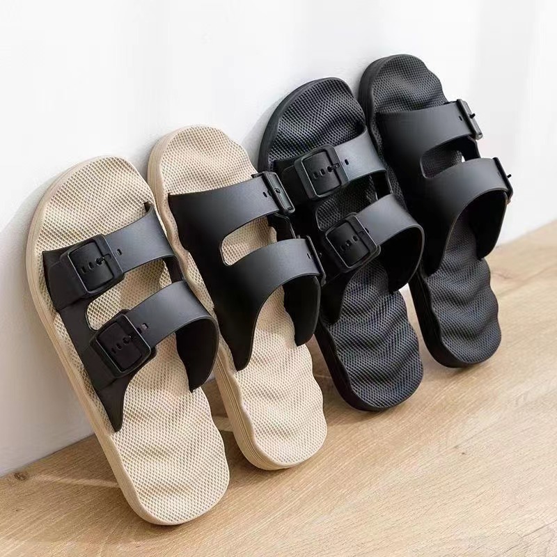 Summer indoor soft-soled men's slippers for foreign trade are fashionable and versatile. The one-line flip-flops are anti-slip and lightweight. Custom-made for men's factories Item Picture