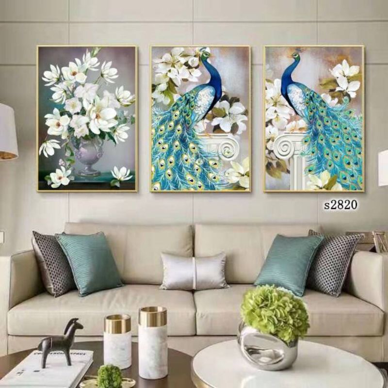 义乌猛犸工艺80X140cm喷绘笔油画，手工喷绘1图