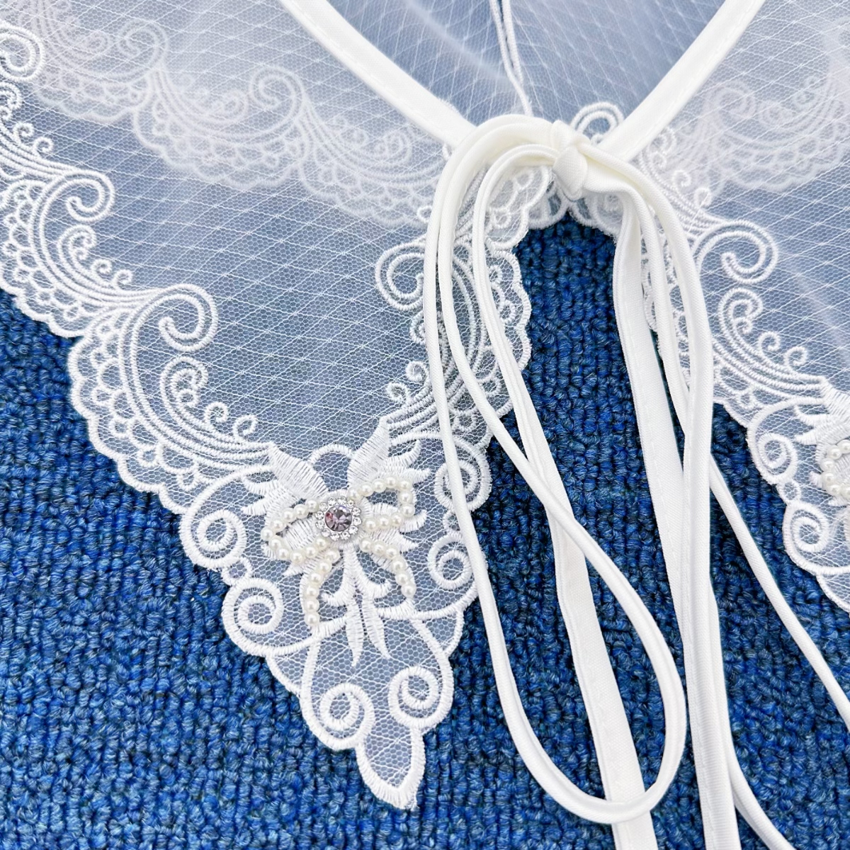 Embroidered lace collars, clothing accessories, decorative sweaters, shirts, versatile collars Application Scenario