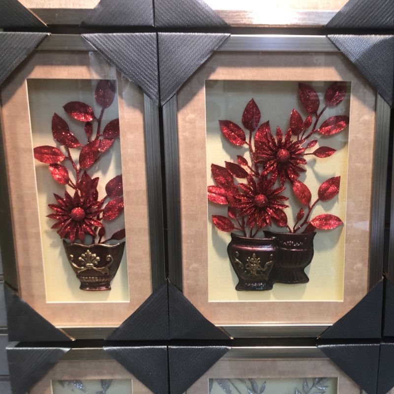 New Thinking Hand-Made Triplet Decorative Painting New Chinese 1001 details Picture