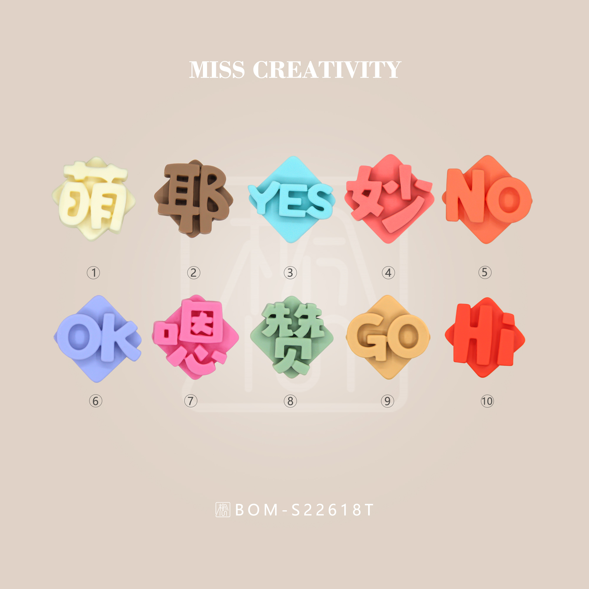 DIY handmade resin accessories Clothing accessories Handmade resin craft jewelry Hair rope ring decoration 22618