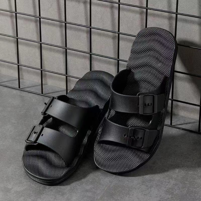 Summer indoor soft-soled men's slippers for foreign trade are fashionable and versatile. The one-line flip-flops are anti-slip and lightweight. Custom-made for men's factories Specification image
