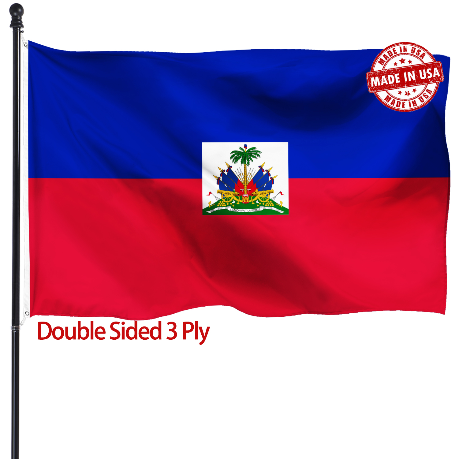 海地旗帜 3x5 厚重 亚马逊专供