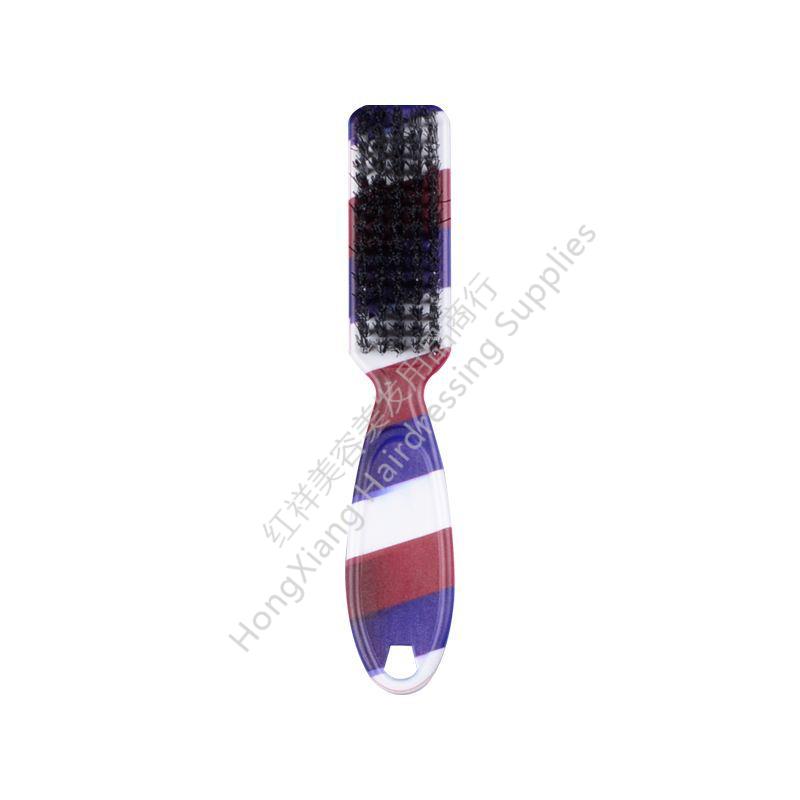 Barbershop Vintage Oil Hair Shredder Sweep Neck Clean Beard Brush Salon Shredder Hair Comb Tool details Picture