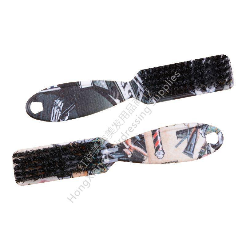 Barbershop Vintage Oil Hair Shredding Brush Hair Tools Neck Cleaning Beard Brush Salon Shredding Comb Specification drawing